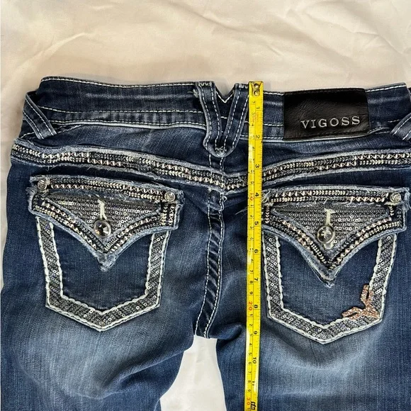 VIGOSS Skinny Bling Jeans Pants - Picture 11 of 16